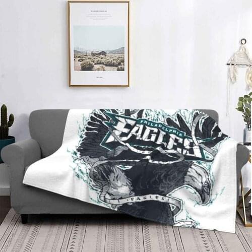 Factory Merch Air Conditioning Blanket Soft Warm Light Thin Blanket Logo Philadelphia