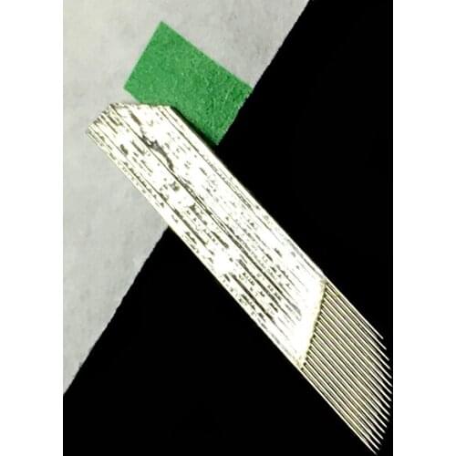 300 Pcs 0.25mm Blade 17 Tattoo Needles Eyebrow Permanent Makeup Tattoo For 3D Embroidery Manual Microblading Pen