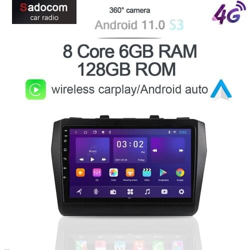 360 Panoramic Camera Carplay 6GB+128GB Android 10.0 Car DVD Player GPS WIFI Bluetooth RDS Radio For Suzuki Swift 2017 2018 2019