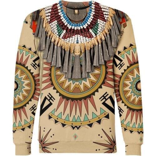 3D Full Printing Indian Harajuku Casual Colorful Fashion Sportswear Mens Womens Streetwear / Sweatshirt / Jacket / S-6