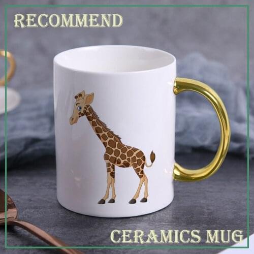 400ml cartoon giraffe Ceramic mug coffee Mugs Drinkware Coffee Tea Cups Novelty Gifts milk cup Drinkware KTDW-074