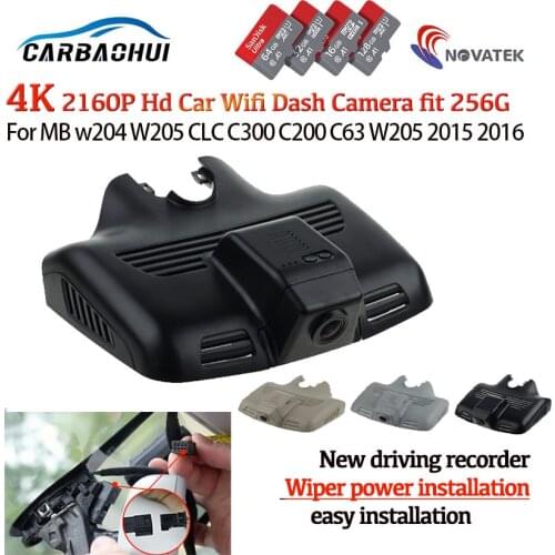 4K 2160P NEW ! Plug and play Car DVR Video Recorder Dash Cam Camera For Mercedes-Benz w204 W205 CLC C300 C200 C63 W205 2015～2019