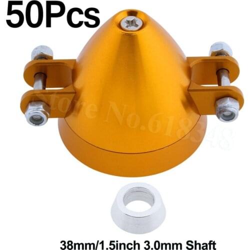 50pcs /Lot 38mm 1.5inch Alloy Folding Prop Spinner 3.0mm Shaft Adaptor 6mm RC Plane Parts