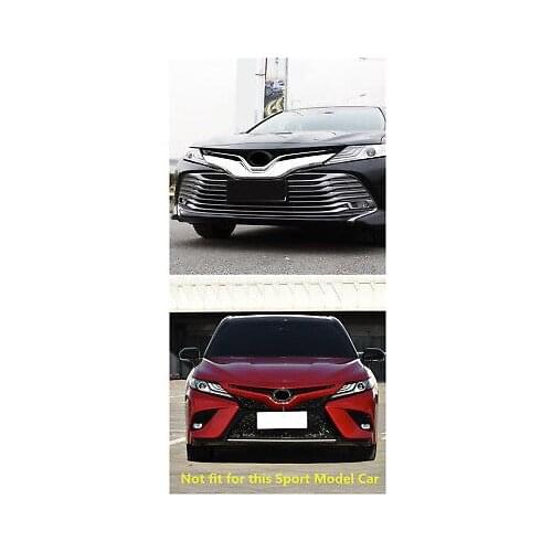 ABS Chrome Front Center Grill Grille Cover Trim 1pcs for Toyota Camry 2018