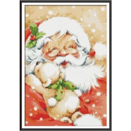 Santa Claus Diamond Painting Full Drill Square 5D DIY Picture of Rhinestones Diamond Embroidery Icons Christmas Home Decoration