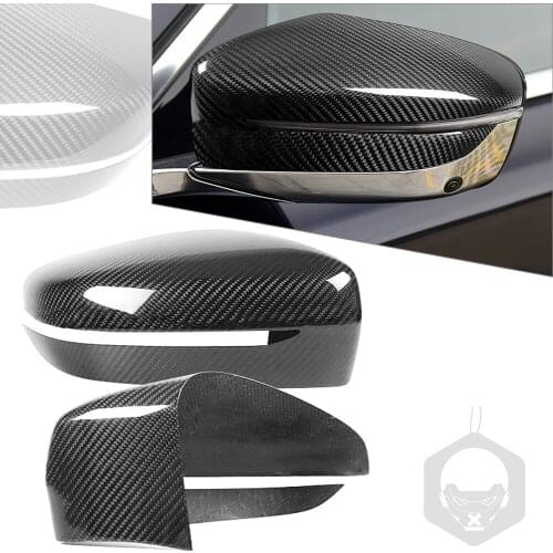 Carbon Fiber Car Side Rearview Mirror Cover Cap Decoration For BMW G11 G12 7 Series 740i 750i 2016 2017 2018 LHD