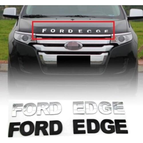 Car 3D metal Letters Hood Emblem Badge Car Stickers Styling Car Accessories Wording 3D Letter For Ford Edge ECGE
