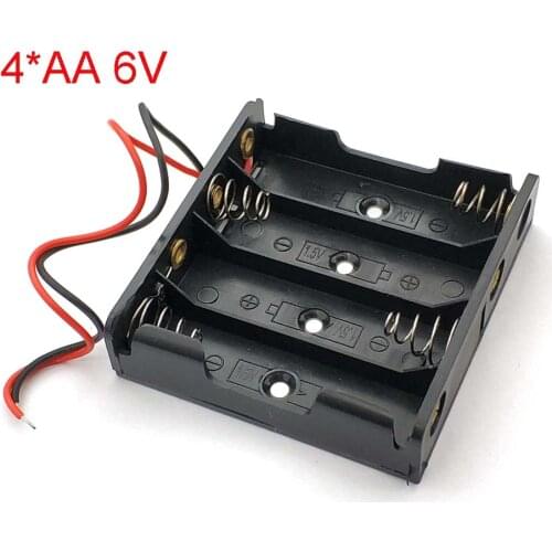 AA Power Battery Storage Case Plastic Box Holder With 4 Slots Top Quality Hot Sale