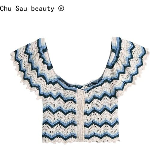 Chu Sau beauty Women's Knitted T-shirts