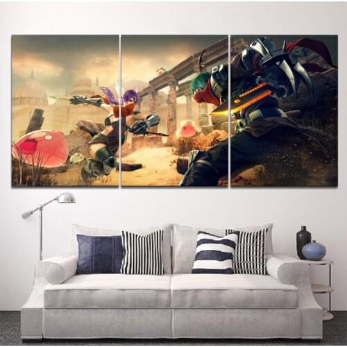 Home Decor Modular Canvas Picture 3 Garena Free Fire Game video Game bedroom a living room Poster Home Canvas Painting Wholesale