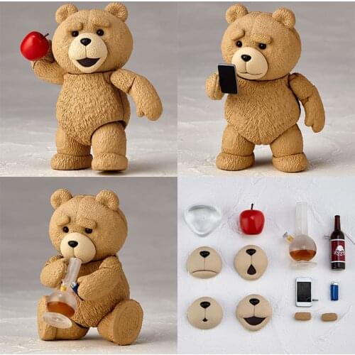 Movie TED 2 Ted Action Figure Teddy Bear Figure Collectable Model Toy 10cm