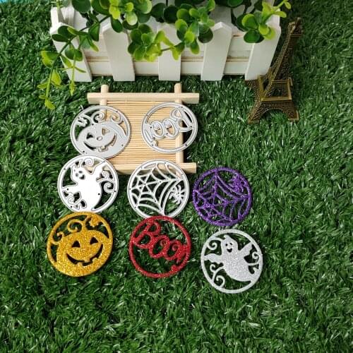 Halloween 4 kinds of circular drawing metal cutting mould new paper handicraft photo album embossing die DIY knife die cutti