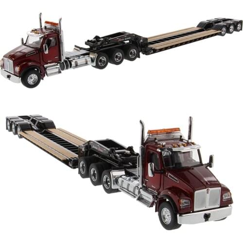 T880 1/50 Engineering Vehicle Sleeper Tridem Tractor Outrigger Style Model Boys Gifts Birthday Present Engineering Scene