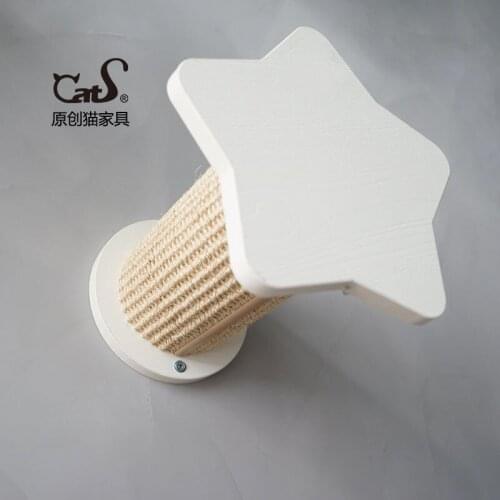 Solid Wood Sisal Cat Scratching Post Cat Jumping Post Cat Scratching Board Safe And Stable Cat Furniture