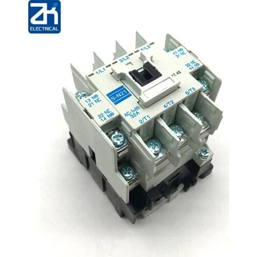 Motor AC contactor S-N21 coil voltage AC110V220V 380V auxiliary contact 21A