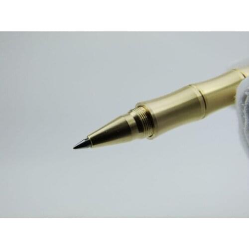 5pcs/LOT Handmade Brass Pen, Solid Portable Pocket Detachable Copper Signature Pen, Marker Tactical Pen Self Defense Gel Pen