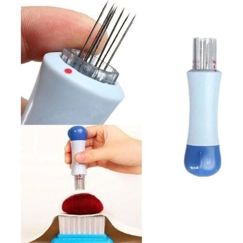 1pcs Wool Felting Iron Needles Felt Tool Kit Needle Starter Beginners DIY Craft Needle With 7 Needles Wool Felting Tool Set