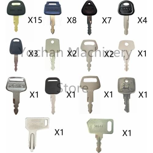48 Key Set For Hitachi Kobelco For Volvo SANY Doosan For Sakai Sumitomo Liebherr Kato Liugong For Hyundai John Deere Yanmar