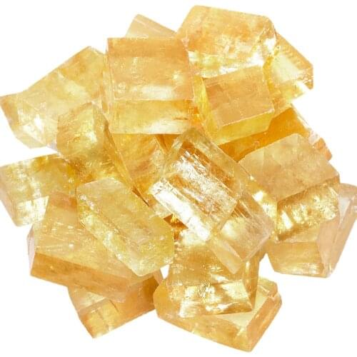 TUMBEELLUWA 1lb (460g) Natural Yellow Calcite Crystal Mineral Healing Raw Rough Stones for Tumbling,Cabbing