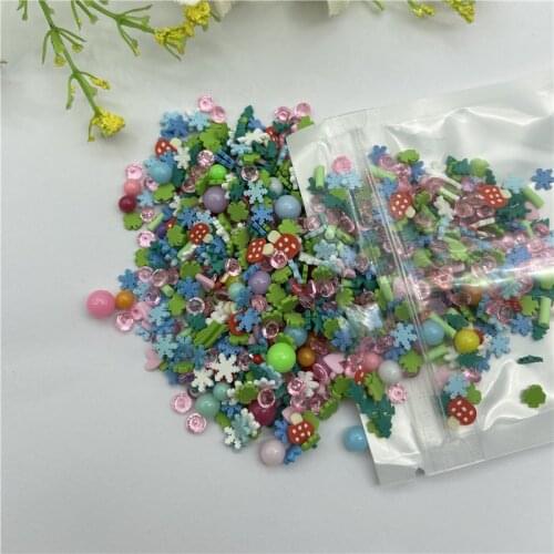 20g Cloud Mixed Snow for Resin DIY Supplies Nails Art Polymer Clear Clay accessories DIY Sequins scrapbook shakes Craft