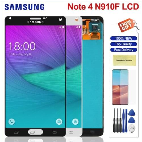 Original Screen For Samsung Galaxy Note4 Note 4 Lcd Display Touch Screen Digitizer Assembly For Samsung N910 N910A N910F N910C