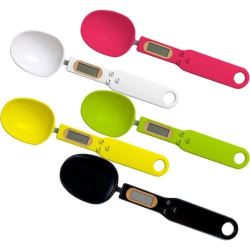 500g/0.1g Portable spoon Scale LCD Digital Kitchen Measuring Gram Electronic for food coffee sugar gram hanging weighing tool