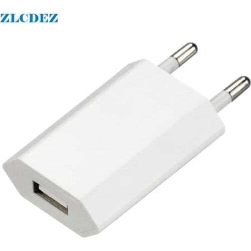 100pcs/lot EU Wall Charger USB Plug 5V 1A AC White Micro USB Power Adapter For Iphone X 8 7 5 6 Onplus Xiaomi Samsung HTC LG