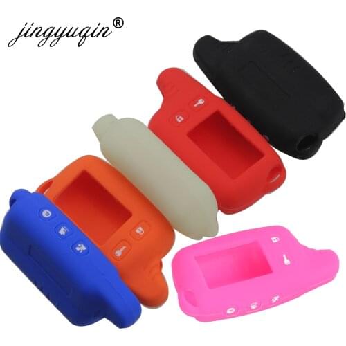 Jingyuqin Silicone case for Tomahawk TW9010/TW9020/TW7000/TW7010 9030 9000 TW950 Lcd Remote Control Two Way Car Alarm Key Cover