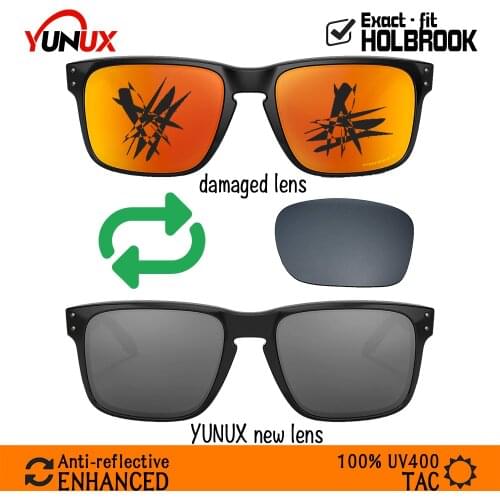 Replacement Lenses for Oakley Holbrook OO9102 Sunglasses (Compatible Lens Only) - YUNUX