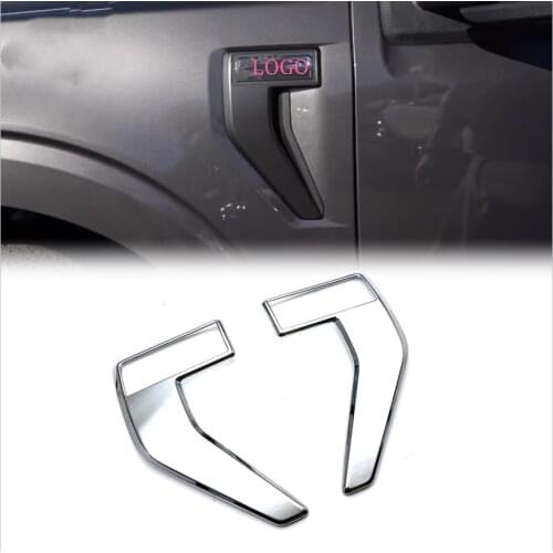 For Ford F150 SVT RAPTOR 2021 high-quality ABS front fender trim strip side fender air outlet decoration Car Accessories