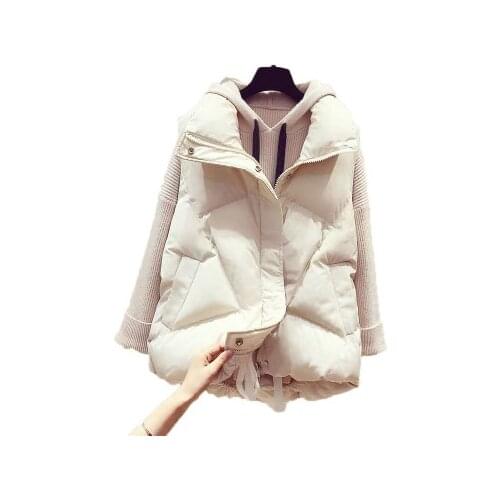 Short Style Vest Women Cotton Padded WomenS Spring Autumn Winter Sleeveless Jacket With Zipper Stand Collar Casual Coats K1365