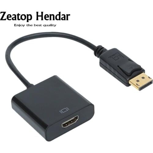 1Pcs Digital Cables 1080P DP Display Port Male to HDMI Female Converter Adapter Cable Connector