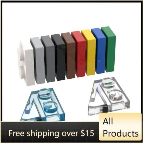 10PCS High-Tech Assemble Particle 24307 2x2 Wedge Plate (Right) Building Blocks Kit Part Idea DIY Toy For Children Birthday Gift
