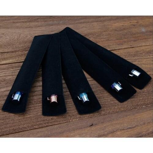 100pcs High quality gift pen pouch 3x16cm black velvet drawstring gift jewelry bag free shipping by DHL