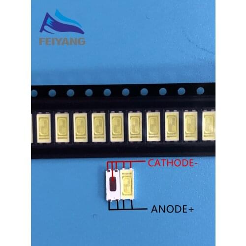 110pcs FOR Repair Sony Toshiba Sharp LED LCD TV backlight Seoul SMD LEDs 7030 6V Cold white light emitting diode