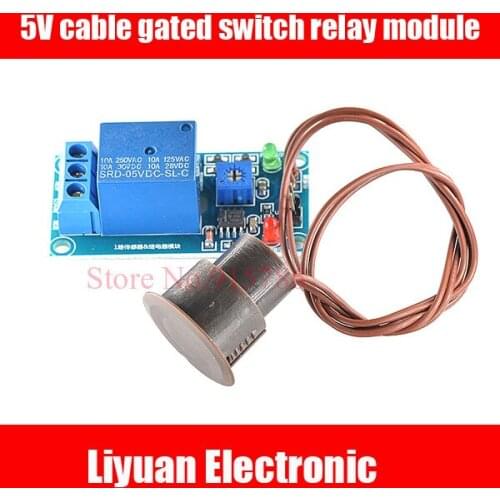 2pcs 5V cable gated switch relay module / anti-theft alarm system, access control/Access Control Sensor