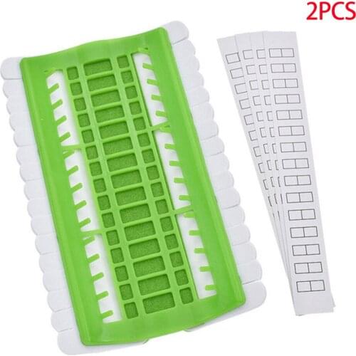 2 Pieces Sewing Tools Crossing Stitch Row Line Tool Set Sewing Needles Holder Embroidery Floss Thread Organizer