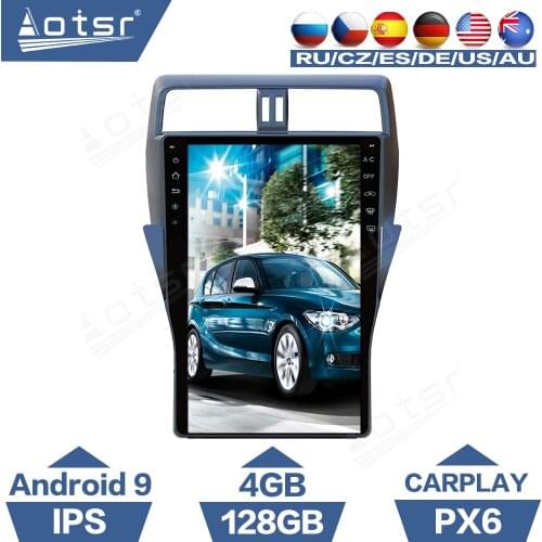 4+128G For Toyota Land Cruiser Prado 2018 2019 2020 Android Radio PX6 Tesla style Screen Car Player Carplay DSP GPS Navigation