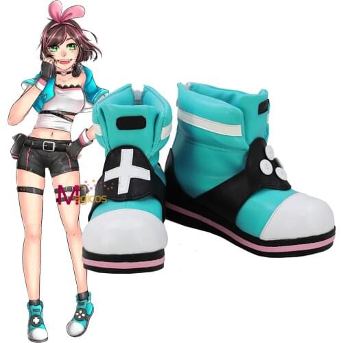 Anime Kizuna AI Cosplay Shoes Vtuber A.I.Channel Women Girls Halloween Custom Made Boots