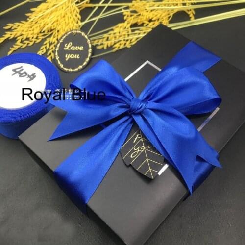Royal Blue Satin Ribbons 3mm 6mm 10mm 15mm 20mm 25mm 40mm 50mm Christmas Halloween Baby Shower Birthday Party Wedding Decoration