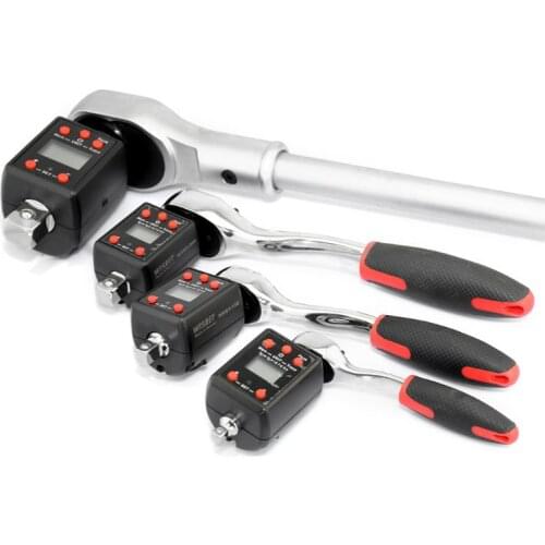 Digital High Torque Wrench 1.5-1000nm Adapter 1/4 3/8 1/2 3/4 Drive Microtorque
