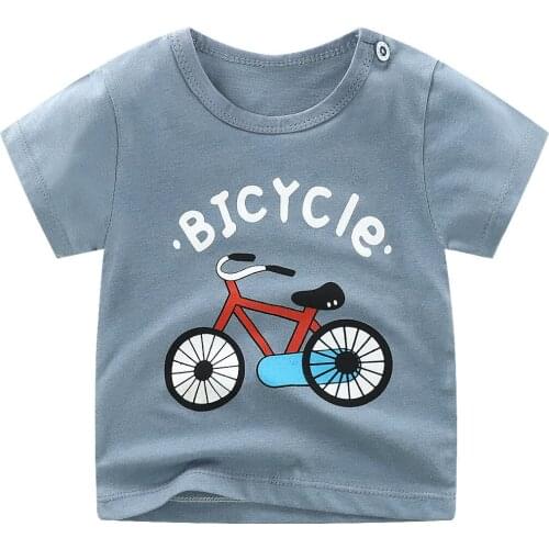 Kids Tops Boys And Girls Casual T-shirt Infantil Summer Clothes Pure Cotton Cartoon Tops Children T Shirt 2021 New