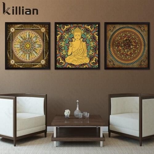 Southeast Asia Art Pattern Painting Islam Religion Home Decoration Print Posters Wall Art Retro Posters Aesthetic Wall Decor