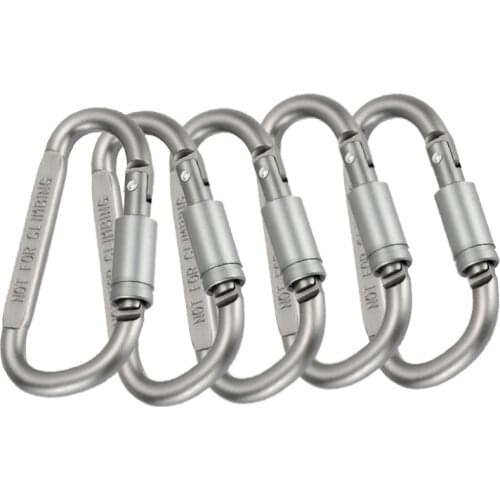 Climbing Travel Hooks Kit Camping Equipment Alloy Aluminum Survival Gear Mountaineering Hook Mosqueton Carabiner