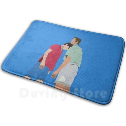 Elio And Oliver In Love Carpet Mat Rug Cushion Soft Non - Slip Cmbyn Call Me By Your Name Timothee Chalamet Armie Hammer