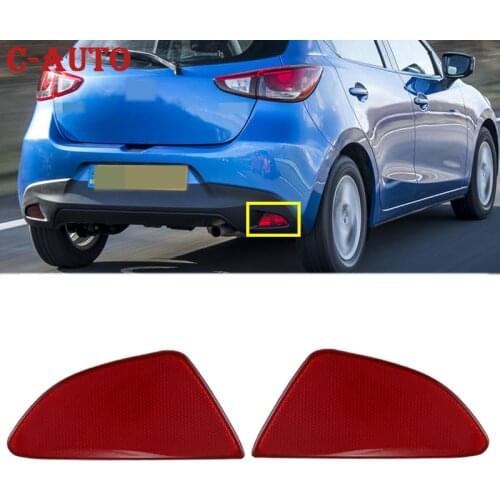 Left Right Car Rear Bumper Taillight bumper reflector Brake light rear brake lamp For Mazda 2 Demio 2015-2018 Reflector Light