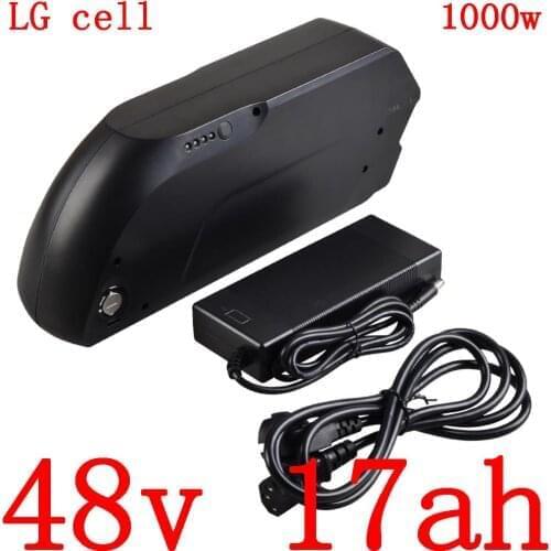 36V 48V electric bike battery pack 48V 13Ah 17Ah 36V 14Ah 17AH 20Ah use LG cell for front rear hub / mid Drive bicycle motor Kit