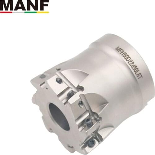 MANF MFH03R cutter head MFH03R face mill cutter head for LOGU0303 milling cutter insert 50 63 8 flute shock-resistant end mill