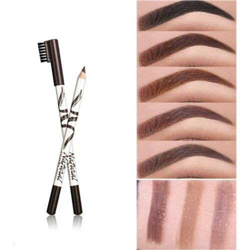 Eyebrow Marker Waterproof Eyebrow Tattoo Makeup Eyebrow Pencil with Brush for Eyebrows Enhancer Dye Tint Pen Long Lasting