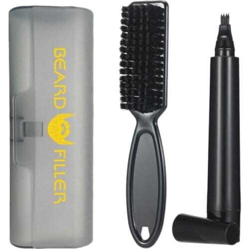 Beard Filling Pen Kit Barber Pencil Waterproof Long Lasting Natural Male Mustache Repair Shape Styling Tool